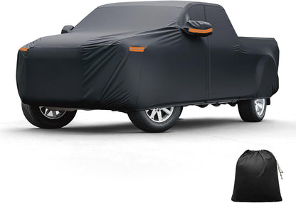 X AUTOHAUX Car Cover for Honda Civic Sedan/Coupe 210D-PU Outdoor Full Car Cover All Weather with Door Zipper for Waterproof Windproof Sun Rain Snow Protection