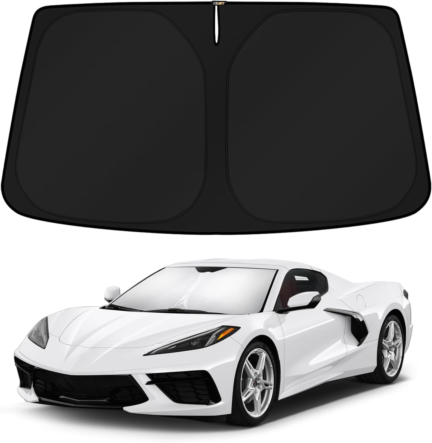 KUST Windshield Sun Shade for Toyota RAV4 2019-2022 2023 2024 2025 2026 Window Accessories Shade Sun Visor Cover Foldable Block UV Rays - Colors D