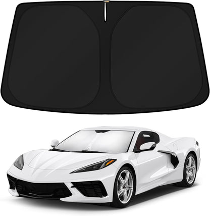 KUST Windshield Sun Shade for Toyota RAV4 2019-2022 2023 2024 2025 2026 Window Accessories Shade Sun Visor Cover Foldable Block UV Rays - Colors D