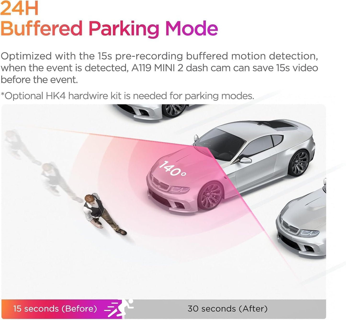 VIOFO Dash Cam A119 Mini 2, STARVIS 2 Sensor, 2K 60fps/HDR 30fps Voice Control Car Dash Camera with 5GHz Wi-Fi GPS, Night Vision 2.0, 24H Parking Mode, Supercapacitor (SD Card Not Included)