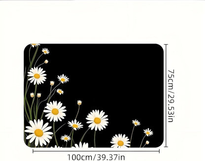 Universal Car Trunk Mat 29" x 39",Purple Colorful Flowers All Weather Trunk Protection Cargo Liner, Durable Cargo Mat Rear Trunk Liner,Stylish Vehicle Interior Accessories Suitable for Most Car Models