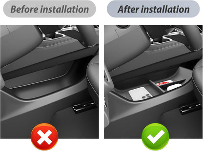 SKTU 2-Pack 2023 2024 2025 2026 Lexu s RX350 Center Console Organizer for 2023-2026 Lexu s RX350/RX450h/RX500h Console Tray 2023 2024 2025 2026 RX350 Accessories with Sunglasses Holder [Double Layers]