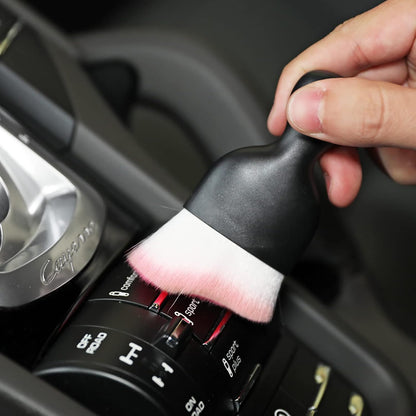 AOCISKA Car Interior Detailing Brush,Soft Bristle Cleaning Brush Car Detailing Brush Dusting Brush,Car Interior Cleaning Tool,Auto Detail Brush Car Dash Duster Brush (Black)