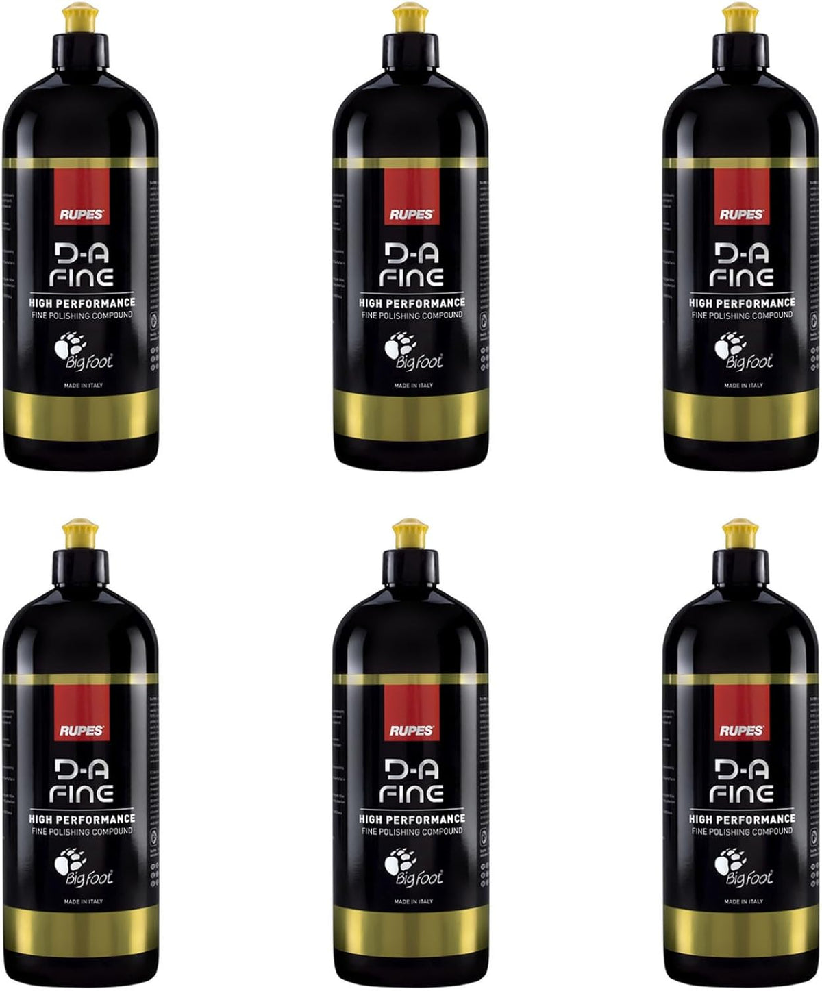 RUPES 9.DAFINE250 Pack of 1 250 ml Yellow D-A Fine High Performance Polishing Compound for Car Detailing & Removing Scratches| Removes Fine Defects | Micro-Abrasive Technology | Removes Swirl Marks