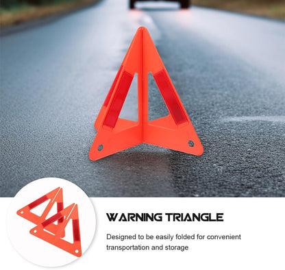 ULTECHNOVO 6-Pack Foldable Emergency Safety Triangles, DOT Compliant Reflective Roadside Warning Triangles for Vehicle Breakdown and Accident, High-Visibility Hazard Signs for Truck and Car Road Safet