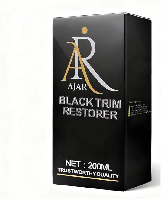 Black Trim Restorer for Cars, Plastic & Rubber Restorer Spray, Long Lasting UV Protection, Works on Bumpers, Mirrors, Tires, Lasts 8+ Months 6.7 Fl Oz