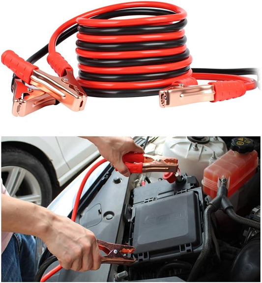 67" 150A Car Jumper Cables Heavy Duty,Automotive Battery Jumper Cables with Anti-Slip Alligator Clips,Essential Jumpers Cable Kit as Emergency Roadside Assistance Tool