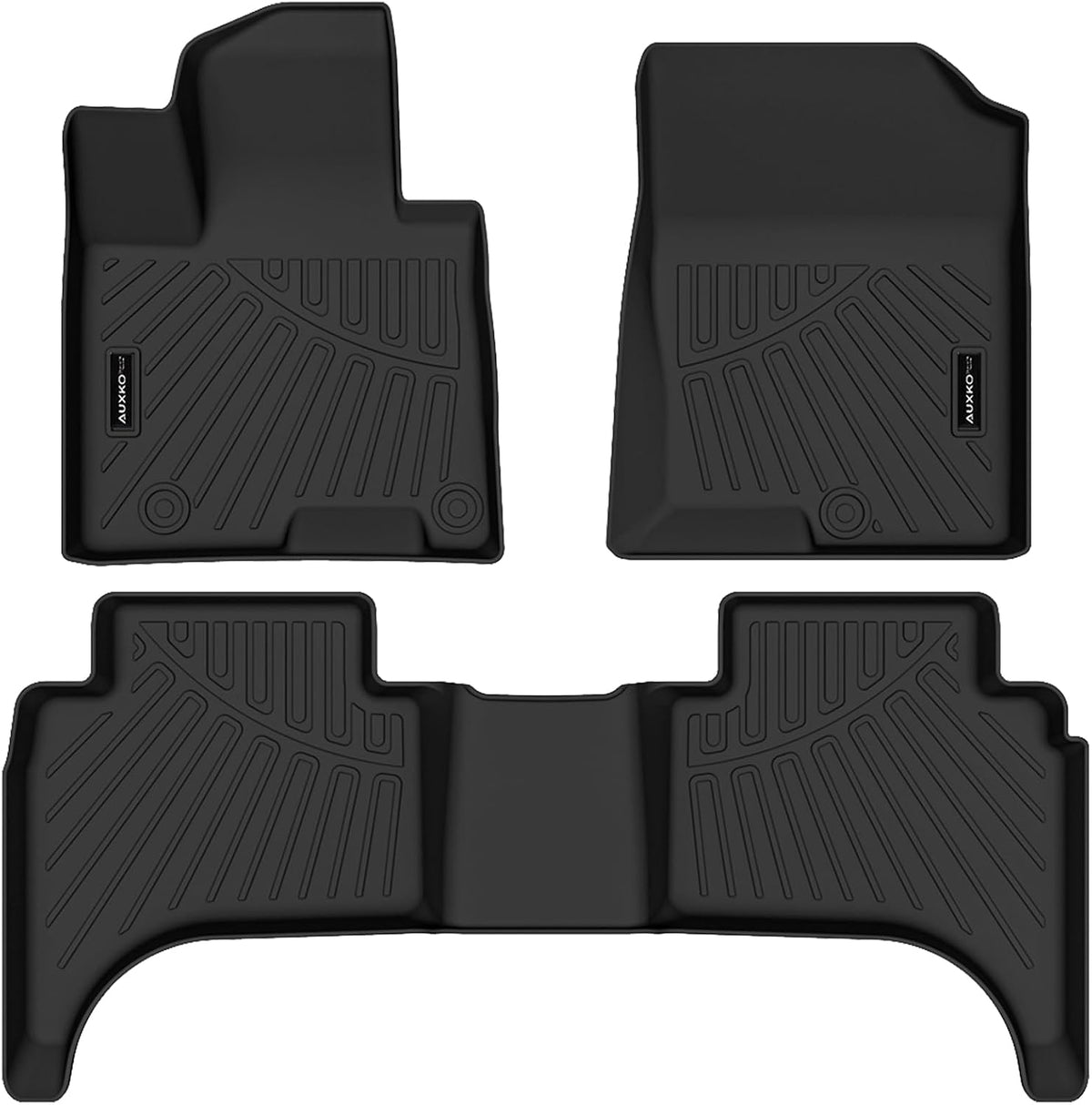 Auxko All Weather Floor Mat & Cargo Mat Fit for 2026 2025 2024 2023 2022 Hyundai Tucson Hybrid(Not PHEV) TPE Liner Tucson Accessory Set All Season Odorless Anti-Slip Floor Liner