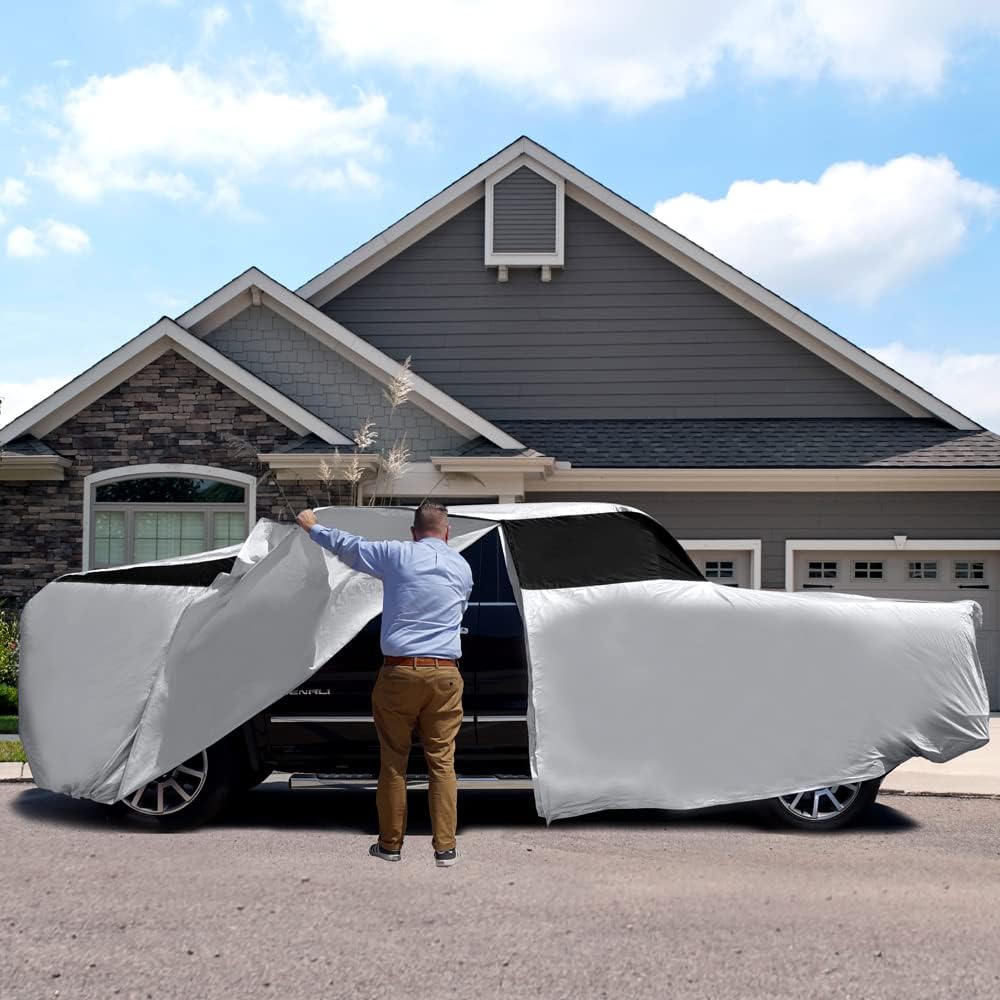 Titan Premium Multi-Layer PEVA Car Cover for Compact SUV 170-187". Waterproof, UV Protection, Anti-Scratch Protective Lining, Driver-Side Zippered Opening. Fits Rav4, Rogue, CR-V and More.