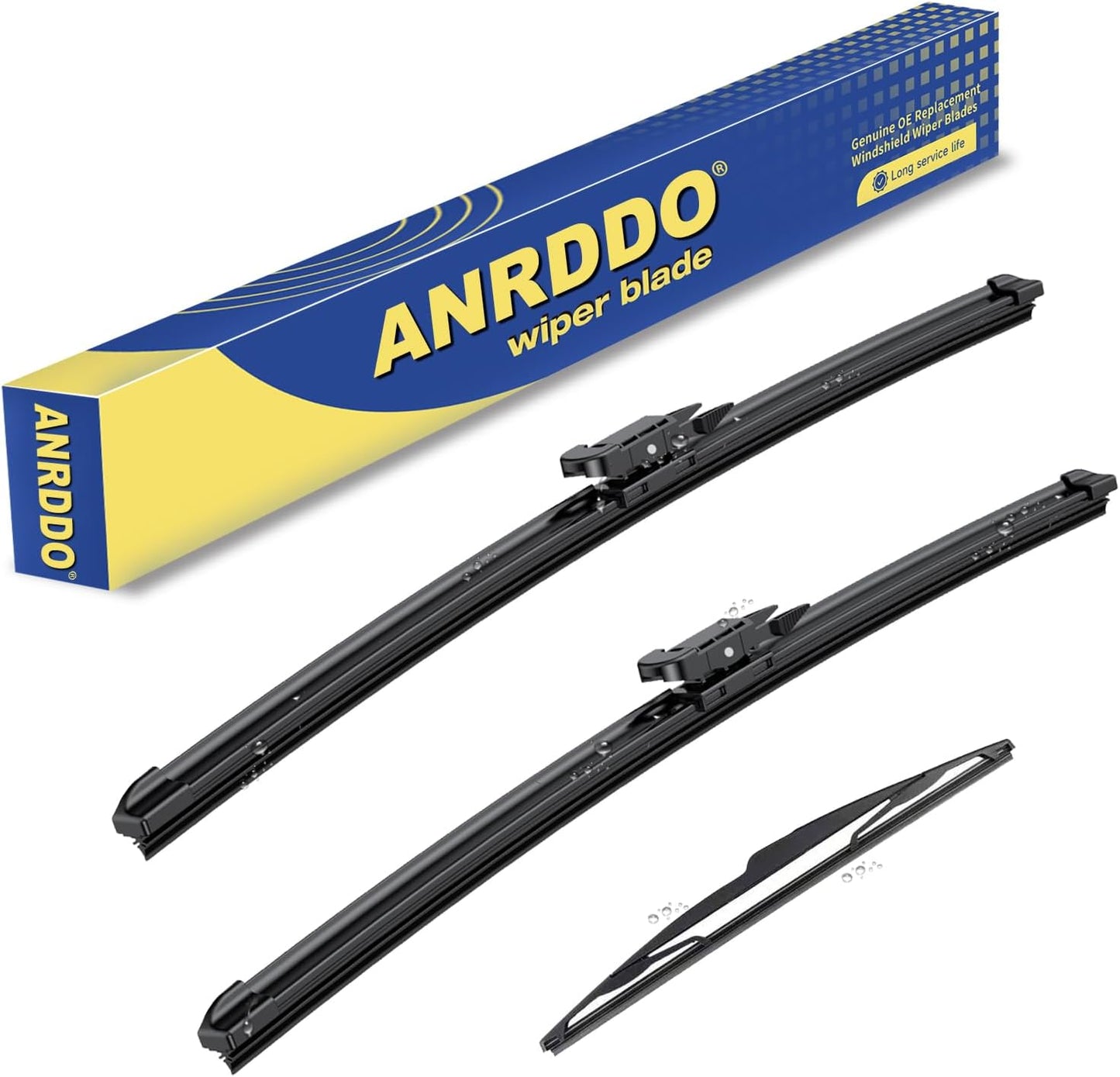 3 Wipers Factory Replacement For Subaru Outback 2020-2022 2023 2024 Original Equipment Replacement Windshield Wiper Blades Set 26"+18"+16" (Set of 3) Top Lock - Colors B