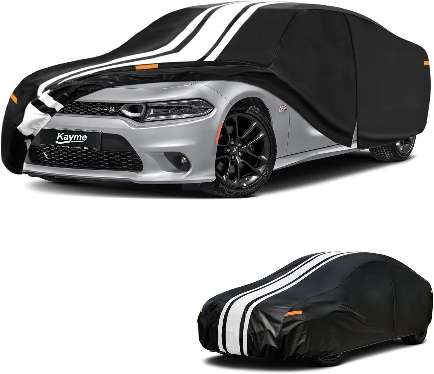 Kayme Heavy Duty Car Cover Custom Fit for BMW 3 Series 320i 325i 328i 330i 335i (1982-2026), Outdoor Full Exterior Cover with Tape and Towel, Rain Snow Sun UV Protection. - Colors A