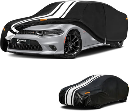 Kayme Heavy Duty Car Cover Custom Fit for BMW 3 Series 320i 325i 328i 330i 335i (1982-2026), Outdoor Full Exterior Cover with Tape and Towel, Rain Snow Sun UV Protection. - Colors A