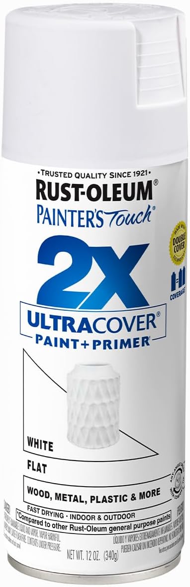Rust-Oleum 334029 Painter's Touch 2X Ultra Cover Spray Paint, 12 oz, Gloss Clear - Colors C
