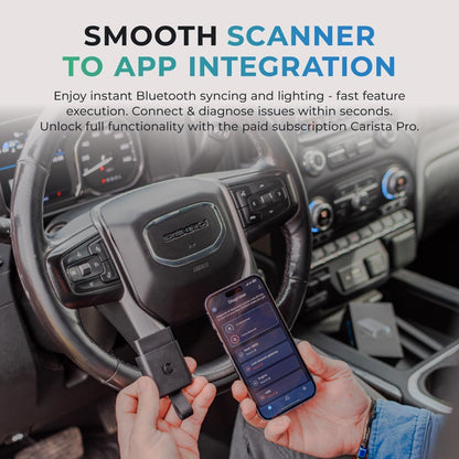 Carista EVO - Bluetooth OBD2 Scanner - Car Diagnostic Tool & Code Reader with Access to Diagnostics, Customizations, Service Tools & Live Data (Subscription Required)