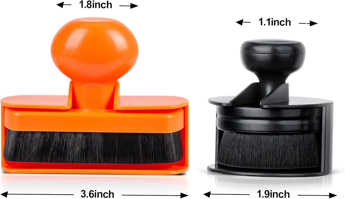 BABYSHEEP Car Tire Shine Applicator,Large Vegan Tire Shine Brush - Automotive Tire Dressing Applicator Brush with Storage Stand for Tire Detailing & Car Wash Kit, Black, 3.6 Inch Length (Black)