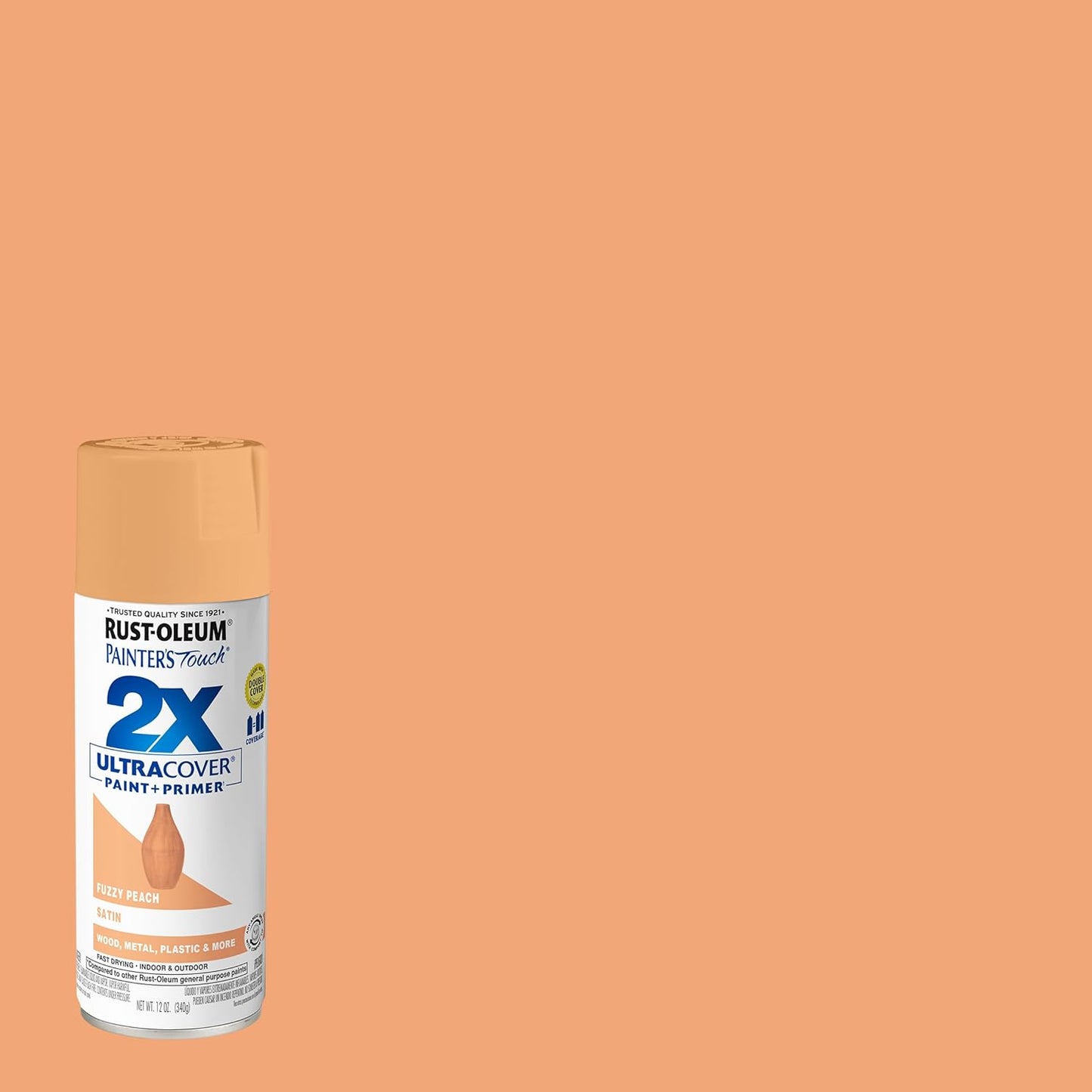 Rust-Oleum 334029 Painter's Touch 2X Ultra Cover Spray Paint, 12 oz, Gloss Clear - Colors D