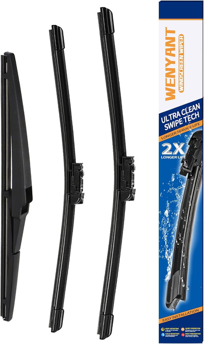 28"/28" Windshield Wipers Compatible with Ford Edge 2015-2020 Focus 2012-2018 Escape/Fusion 2013-2019 Front Wiper Blades for My Car Original Equipment Automotive Replacement (Set of 2) - Colors A