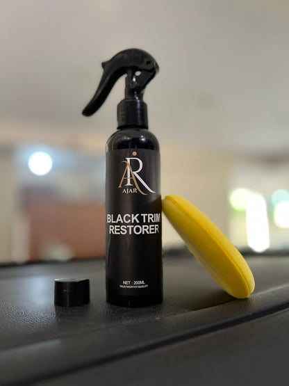 Black Trim Restorer for Cars, Plastic & Rubber Restorer Spray, Long Lasting UV Protection, Works on Bumpers, Mirrors, Tires, Lasts 8+ Months 6.7 Fl Oz
