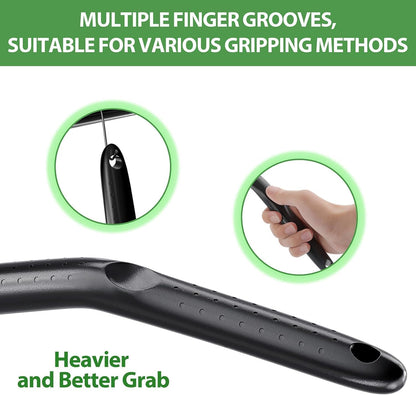 desin Car Windshield Cleaning Tool, Windshield Cleaner with 5 Washable and Reusable Microfiber Pads and Extendable Handle, for Auto Glass Wiper (Green)