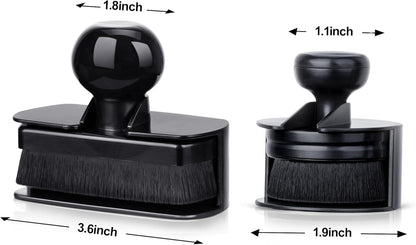 BABYSHEEP Car Tire Shine Applicator,Large Vegan Tire Shine Brush - Automotive Tire Dressing Applicator Brush with Storage Stand for Tire Detailing & Car Wash Kit, Black, 3.6 Inch Length (Black)