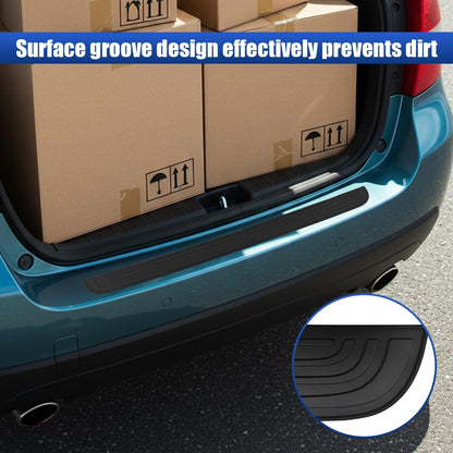 Craedli Car Rear Bumper Protector, 36" x 2.9" Anti Scratch Anti Collision Trunk Door Edge Guard, Non Slip Self Adhesive Automotive Exterior Protection Strip Accessories for Most Cars(36IN)