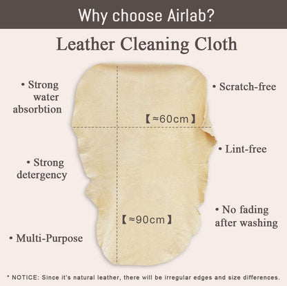 Chamois Cloth for Car - 35'' x 23.6'' (5.7 sq ft) - Extra Large Drying Natural Shammy Towel Real Leather Washing Cloth Cleaning Car Wipes