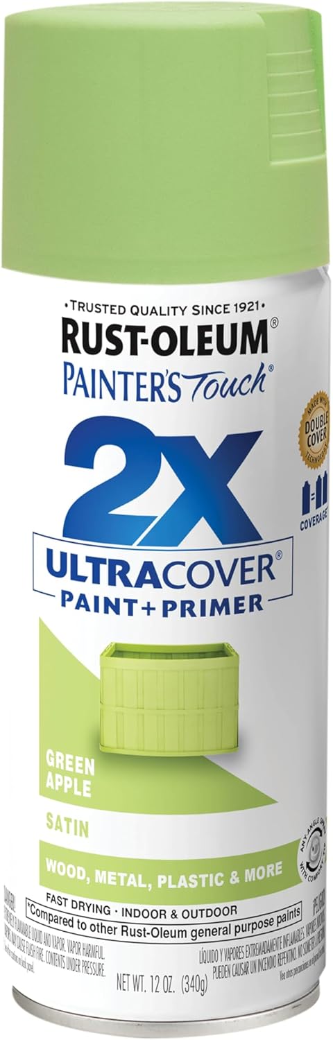 Rust-Oleum 334029 Painter's Touch 2X Ultra Cover Spray Paint, 12 oz, Gloss Clear - Colors A