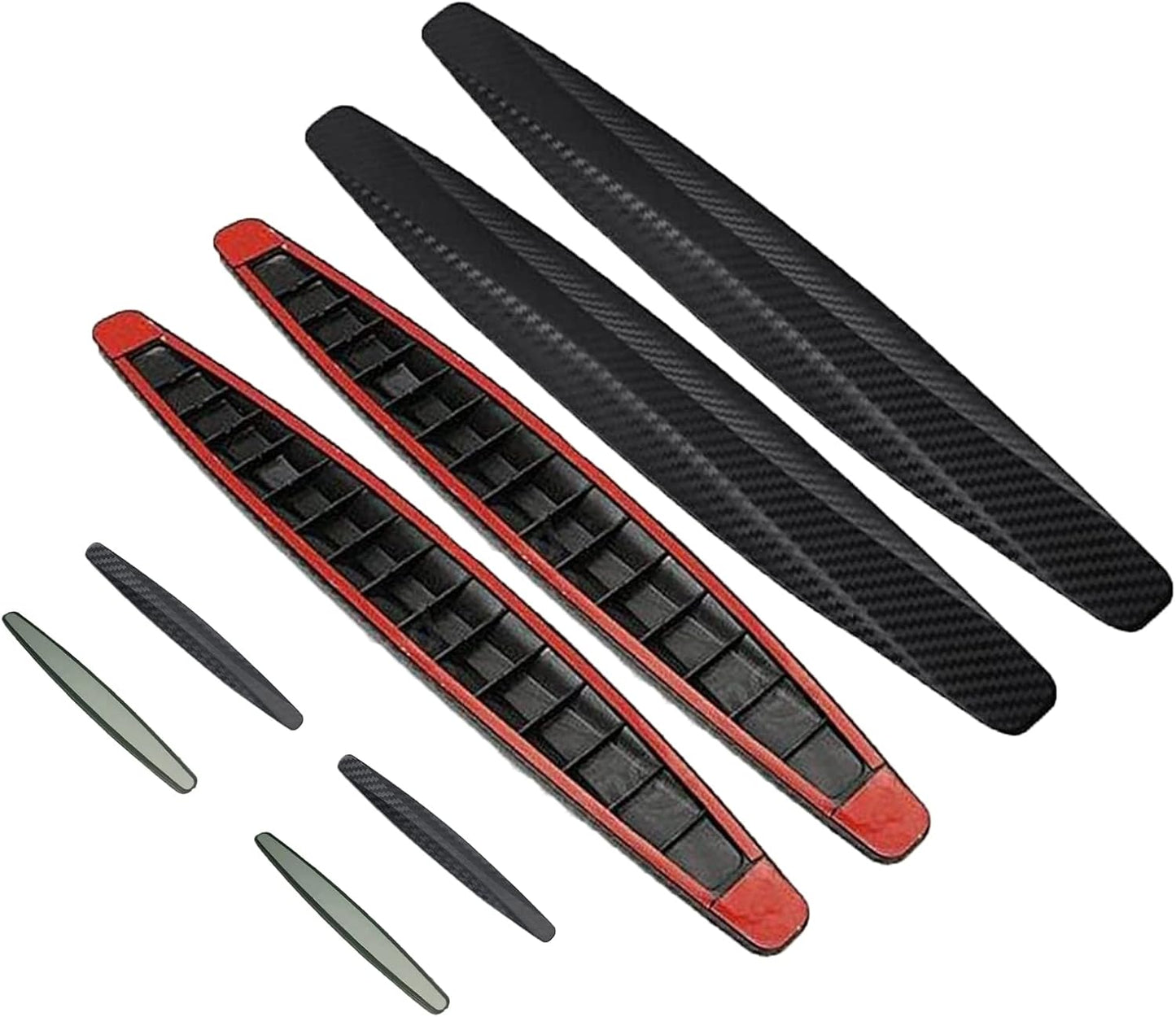 Anti-Collision Patch Car Bumper Guard Strip Anti-Scratch Bumper Protector Trim Universal Rear Bumper Protector Car Door Edge Guards Car Side Door Edge Guards Protector (Black-4Pack)