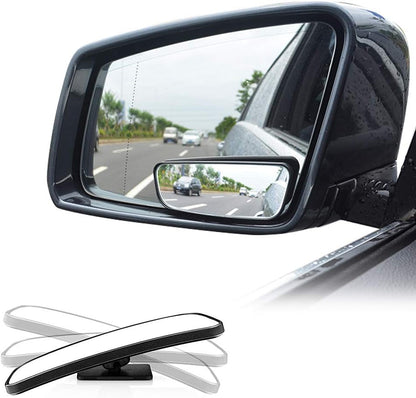Blind Spot Mirror for Cars LIBERRWAY Car Side Mirror Auto Wide Angle Convex Rear View Stick On Design, Adjustable, 2 Pack