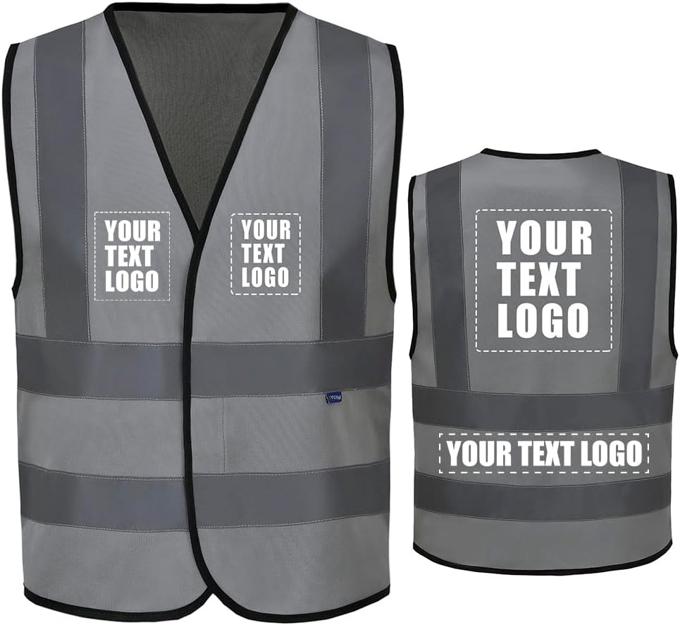 AYKRM 12 colour High visibility viz vest hi vis viz reflective work construction safety vest (XS-8XL) - Colors A