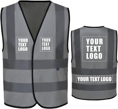 AYKRM 12 colour High visibility viz vest hi vis viz reflective work construction safety vest (XS-8XL) - Colors A