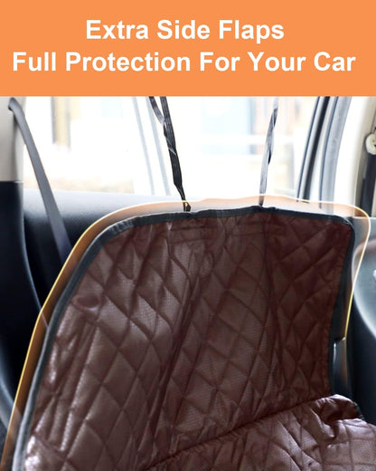 PETICON SUV Cargo Liner for Dogs, Waterproof Trunk Cover for SUVs with Bumper Flap Protector, Scratchproof Durable 600D Oxford Fabric, Non-Slip, Machine Washable