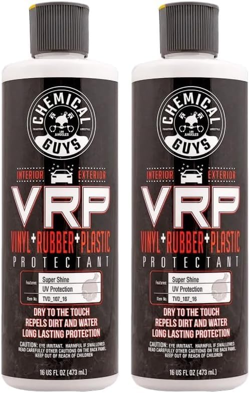 Chemical Guys VRP Vinyl, Rubber, and Plastic Dressing - Tire Dressing, Non-Greasy, Dry-to-the-Touch Shine for Tires, Trim, and More, Safe for Cars, Trucks, SUVs, RVs & More - 16 oz