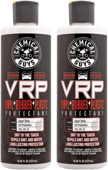Chemical Guys VRP Vinyl, Rubber, and Plastic Dressing - Tire Dressing, Non-Greasy, Dry-to-the-Touch Shine for Tires, Trim, and More, Safe for Cars, Trucks, SUVs, RVs & More - 16 oz