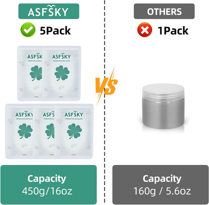 ASFSKY Car Cleaning Gel for Car Detailing Car Cleaning Gel Putty Reusable Keyboard Cleaner Gel Car Putty for Cleaning Dust Universal Cleaning Gel 5 Pack(Green)