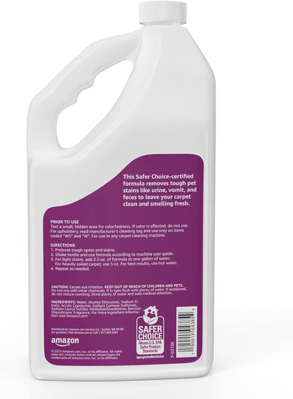 Amazon Basics Carpet Cleaner, Carpet Stain Remover, Fresh Scent, 64 fl oz, Packaging May Vary