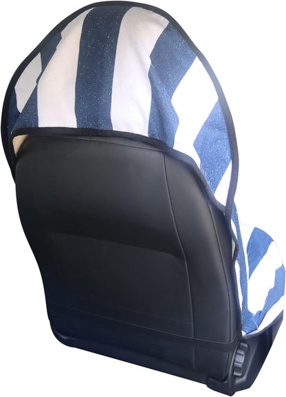 Car Seat Cover Protector Front Seats,for Gym Workout,Running,Swimming,Beach and Hiking,Waterproof Sweat Towel Bucket Seat Covers for Cars SUV Trucks (Black, 1Pcs)