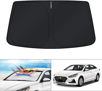 KUST Windshield Sun Shade for Toyota RAV4 2019-2022 2023 2024 2025 2026 Window Accessories Shade Sun Visor Cover Foldable Block UV Rays - Colors D