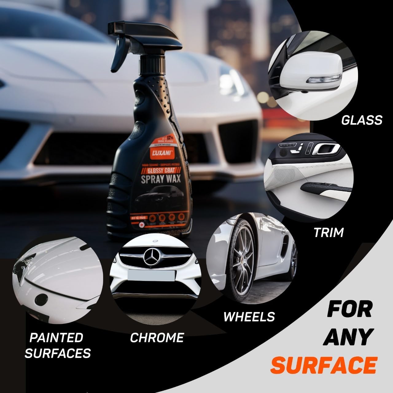 Graphene Ceramic Spray Coating | Advanced Graphene Technology | Professional Hydrophobic Top Coat for Cars, Motorcycles, RVs & Boats | Deep Gloss, Easy Application, Long-Lasting Protection