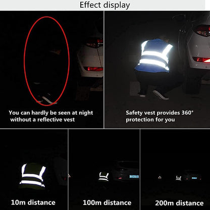 Reflective Safety Vest for Women Men High Visibility Security With Pocket Zipper Front Meet ANSI/ISEA Standard