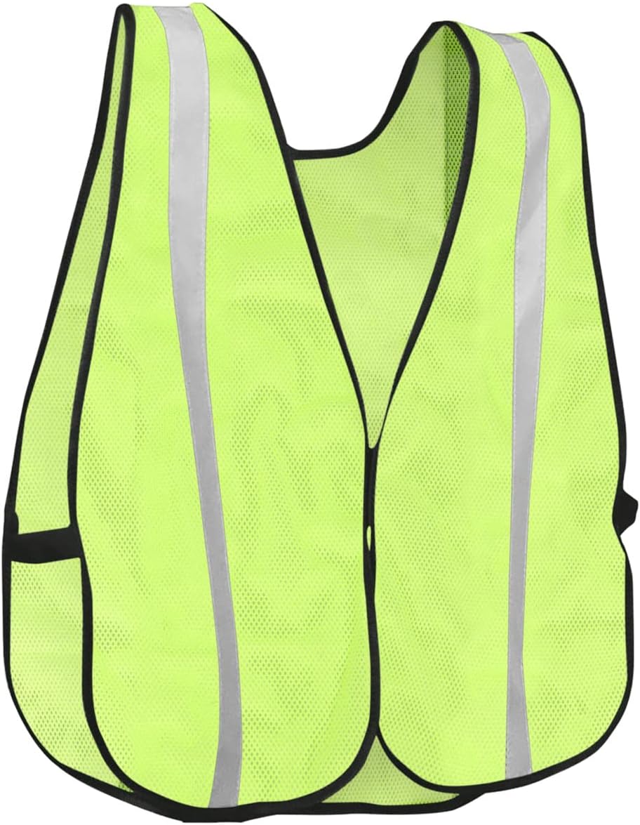KAYGO High Visibility Safety Vest 1-Inch Reflective Strips Front/Back, KG0008, Breathable Mesh, One Size, Unisex
