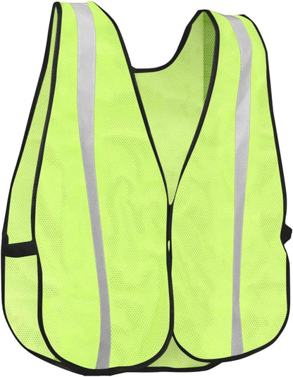 KAYGO High Visibility Safety Vest 1-Inch Reflective Strips Front/Back, KG0008, Breathable Mesh, One Size, Unisex