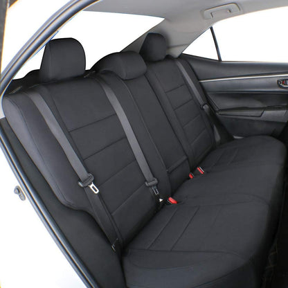 EKR Tacoma Car Seat Covers Custom Fit for Toyota Tacoma (Petrol) 2024 2025 2026 DoubleCab/CrewCab SR/SR5/TRD Sport/TRD Off-Road/Limited -Truck Seat Covers Full Set,Faux Leather(Black)