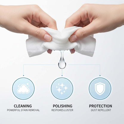 Car Cleaning Wipes, Multipurpose Vehicle Interior Surface Wipes, Soft Disposable Cleaning Cloth for Car Dashboard Seat Door Panel Glass Dust & Stain Removal