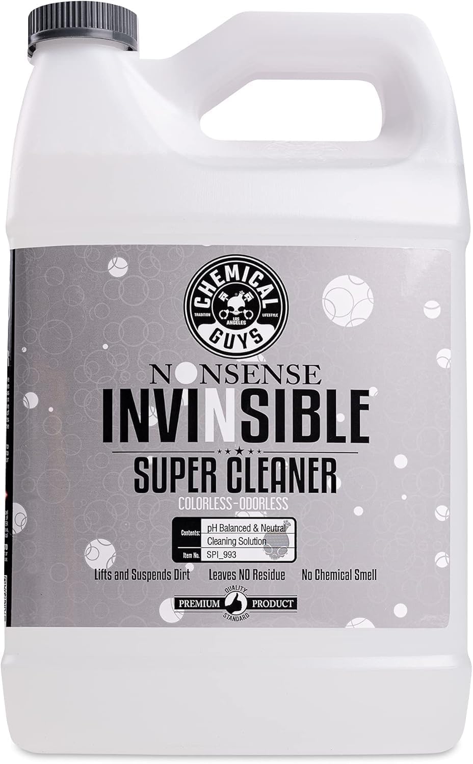 Chemical Guys Nonsense, Odorless Cleaner For Car Interior and Exterior All Purpose Cleaning Spray for Vinyl, Rubber, Plastic, Carpet, Upholstery, and Engine Bays Foaming Deep Cleaning Formula 16 oz