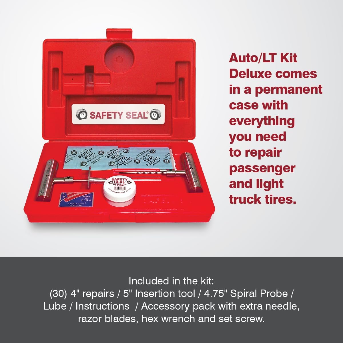 Safety Seal – Auto/LT Deluxe Kit, 30 Standard Repairs (4")