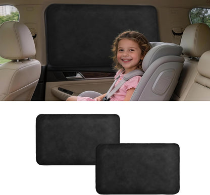 XCBYT Magnetic Car Side Window Shades 4 Pack, 100% Blackout Privacy | Blackout privacy for camping, naps & work. Keeps your car cool. Fits steel frames only, measure first. Handle magnets gently