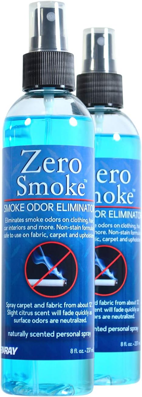Jenray Zero Smoke Odor Eliminator Spray, 8 oz - Eliminates cigars, cigarettes, smoke odors as well as mold, food smells and musty rooms.