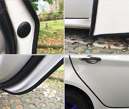 MYFAMIREA 33Ft(10M) Long Car Door Edge Guards, U Shape Edge Trim Rubber Seal Protector Car Door Protection Anti-Collision Rubber Clips Easy to Cut No Need Adhesive Fit for Most Vehicles| Black