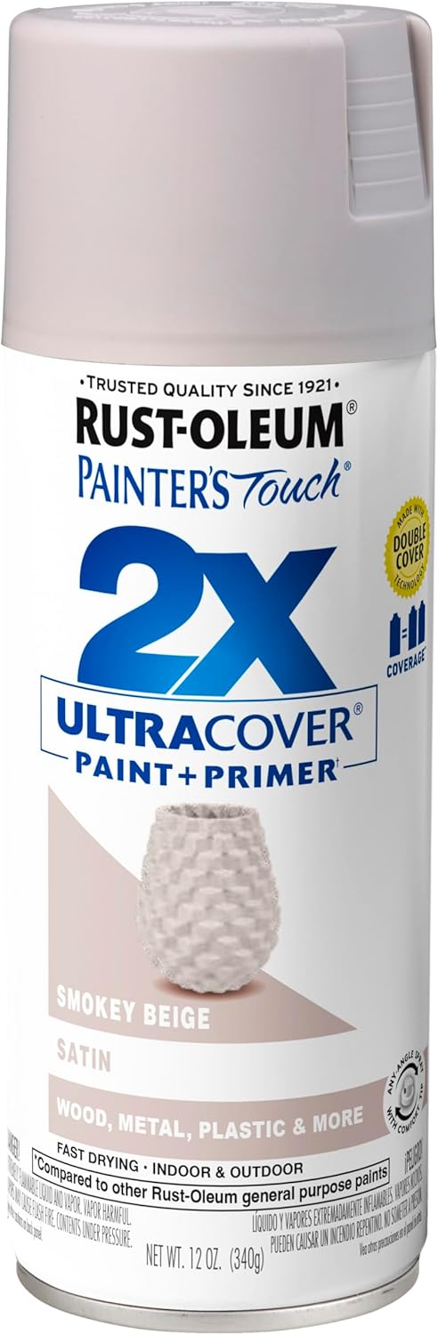 Rust-Oleum 334029 Painter's Touch 2X Ultra Cover Spray Paint, 12 oz, Gloss Clear - Colors E